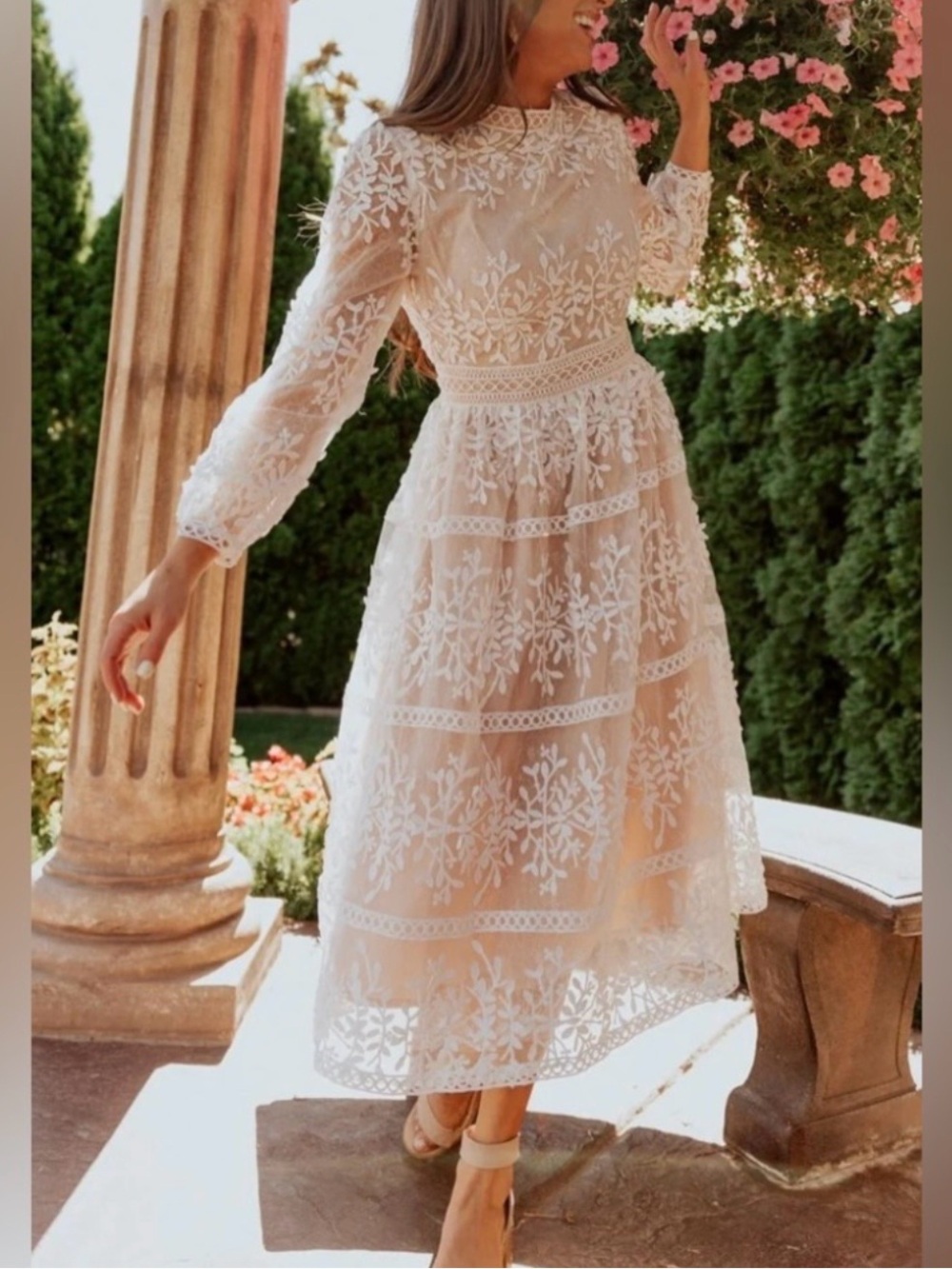 Ivy City Co Sicily Midi Dress, size 10.